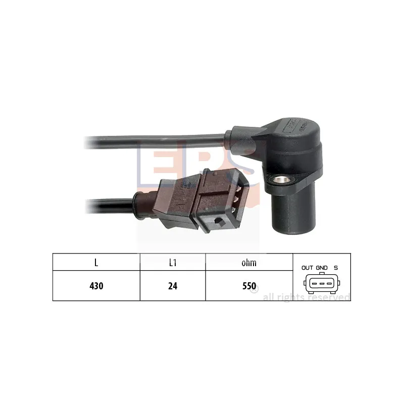Capteur d'angle, vilebrequin EPS 1.953.076
