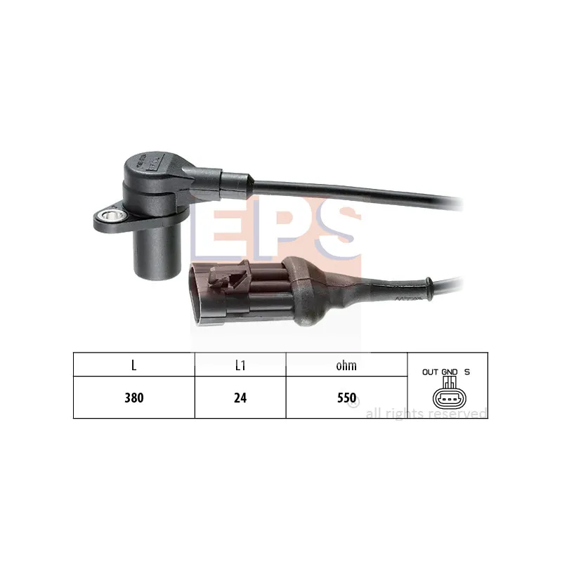 Capteur d'angle, vilebrequin EPS 1.953.097