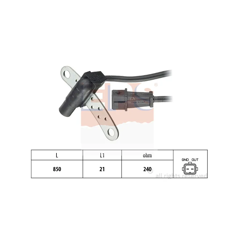 Capteur d'angle, vilebrequin EPS 1.953.165
