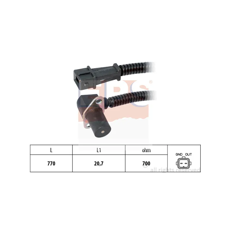 Capteur d'angle, vilebrequin EPS 1.953.185
