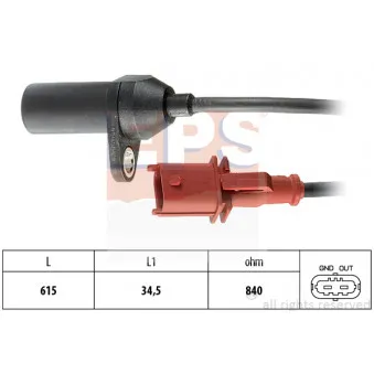 Capteur d'angle, vilebrequin EPS 1.953.206