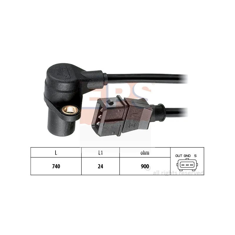 Capteur d'angle, vilebrequin EPS 1.953.214
