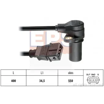 Capteur d'angle, vilebrequin EPS 1.953.222