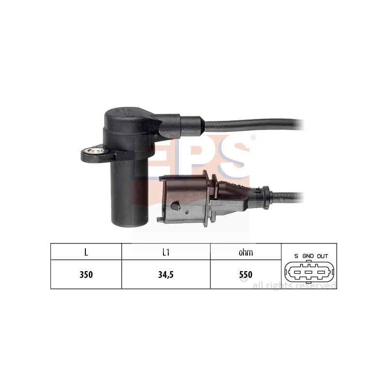 Capteur d'angle, vilebrequin EPS 1.953.236