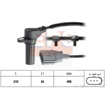 Capteur d'angle, vilebrequin EPS 1.953.259
