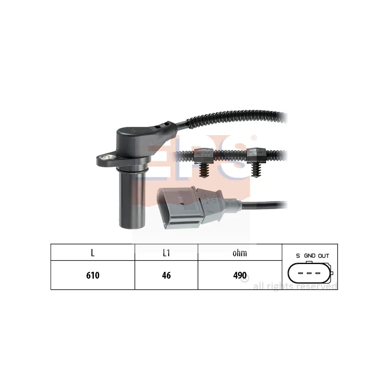 Capteur d'angle, vilebrequin EPS 1.953.259