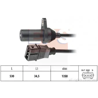 Capteur d'angle, vilebrequin EPS 1.953.265