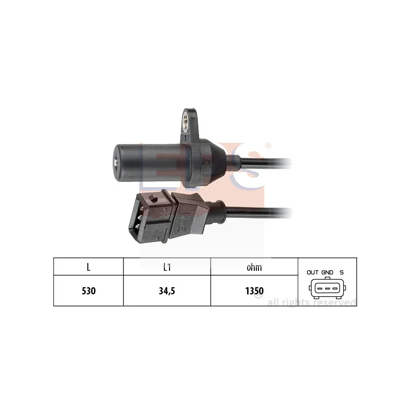 Capteur d'angle, vilebrequin EPS 1.953.265