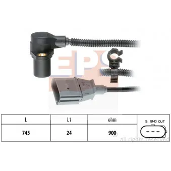 Capteur d'angle, vilebrequin EPS 1.953.267