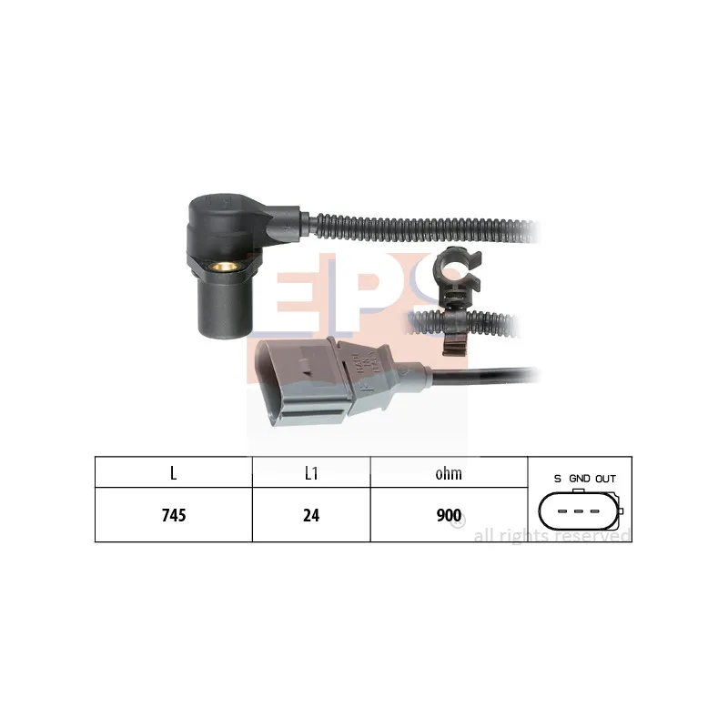 Capteur d'angle, vilebrequin EPS 1.953.267