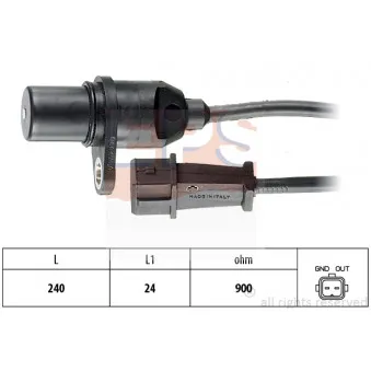 Capteur d'angle, vilebrequin EPS 1.953.279