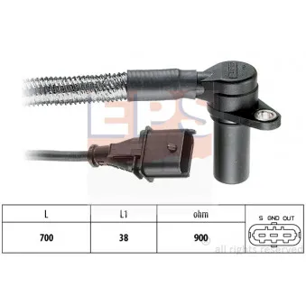 Capteur d'angle, vilebrequin EPS 1.953.284