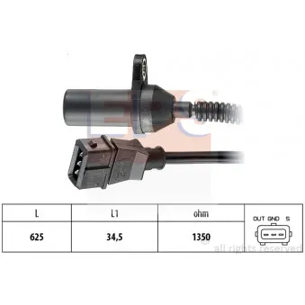Capteur d'angle, vilebrequin EPS 1.953.285