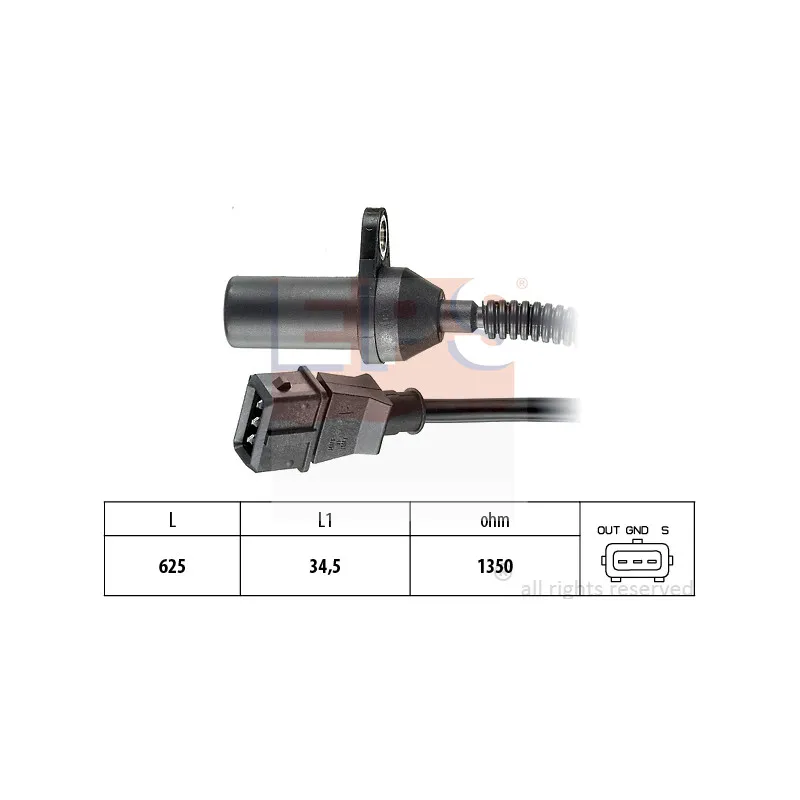 Capteur d'angle, vilebrequin EPS 1.953.285