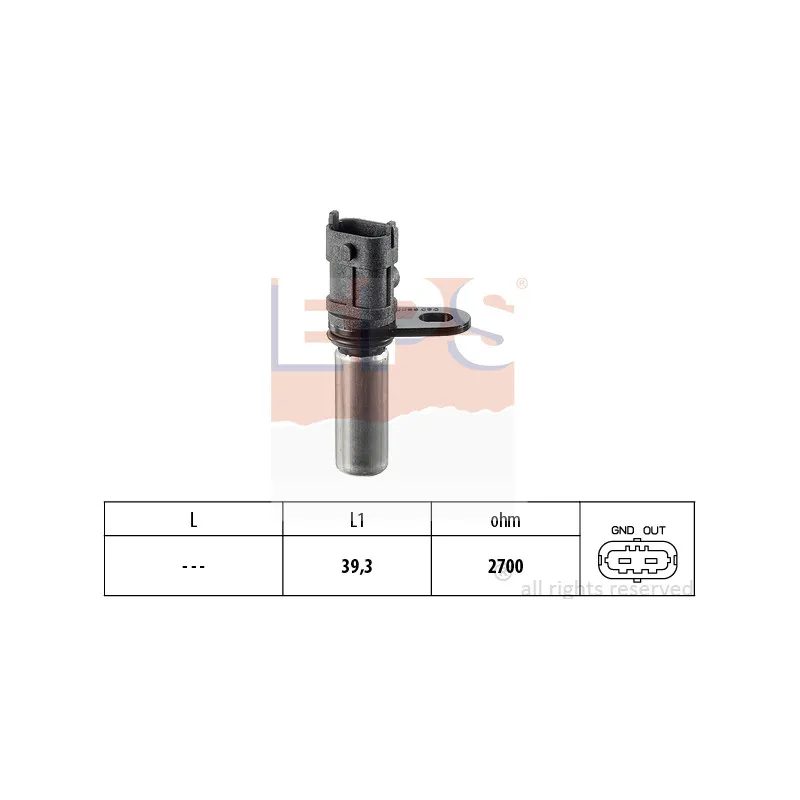 Capteur d'angle, vilebrequin EPS 1.953.288