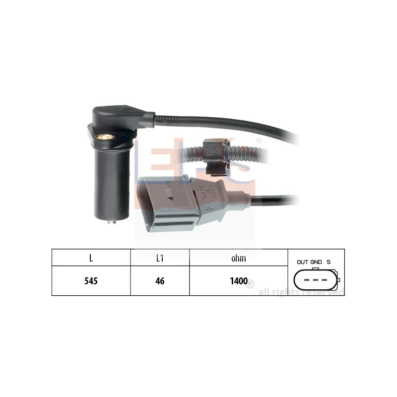 Capteur d'angle, vilebrequin EPS 1.953.295