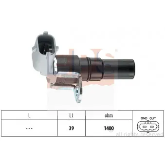 Capteur d'angle, vilebrequin EPS 1.953.327