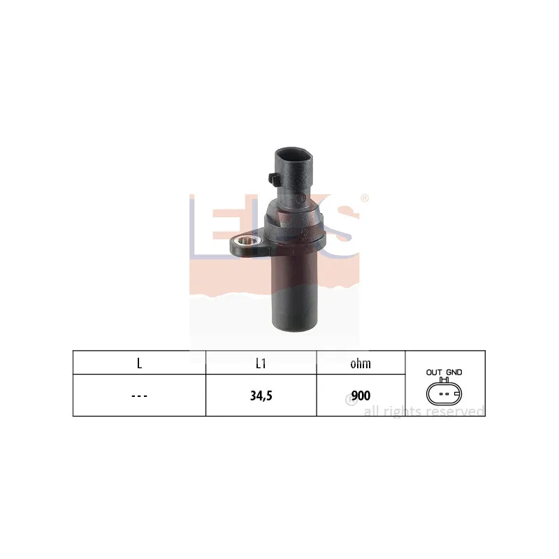 Capteur d'angle, vilebrequin EPS 1.953.377