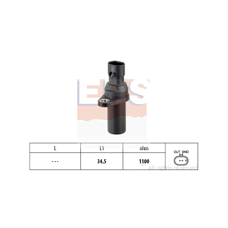 Capteur d'angle, vilebrequin EPS 1.953.378