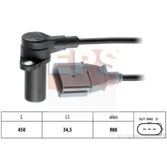 Capteur d'angle, vilebrequin EPS 1.953.383