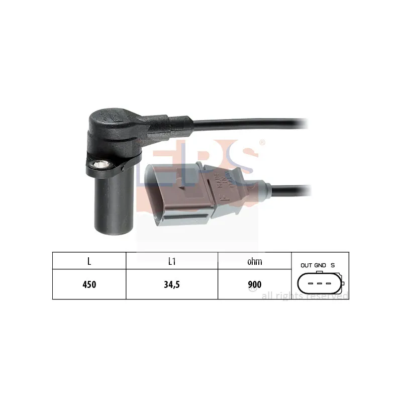 Capteur d'angle, vilebrequin EPS 1.953.383