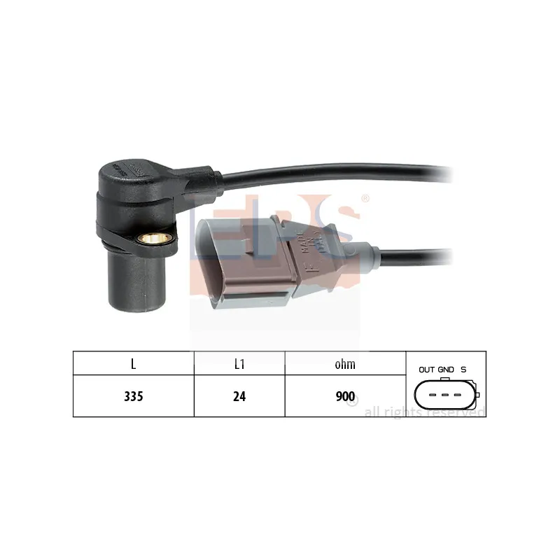 Capteur d'angle, vilebrequin EPS 1.953.398