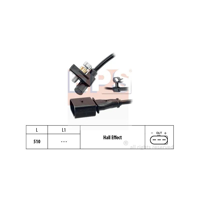 Capteur d'angle, vilebrequin EPS 1.953.446