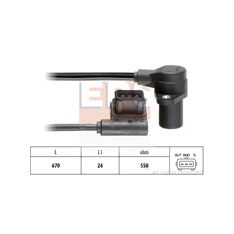 Capteur d'angle, vilebrequin EPS 1.953.485