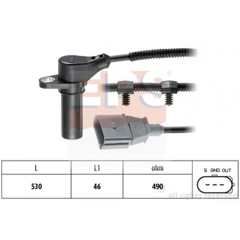 Capteur d'angle, vilebrequin EPS 1.953.504