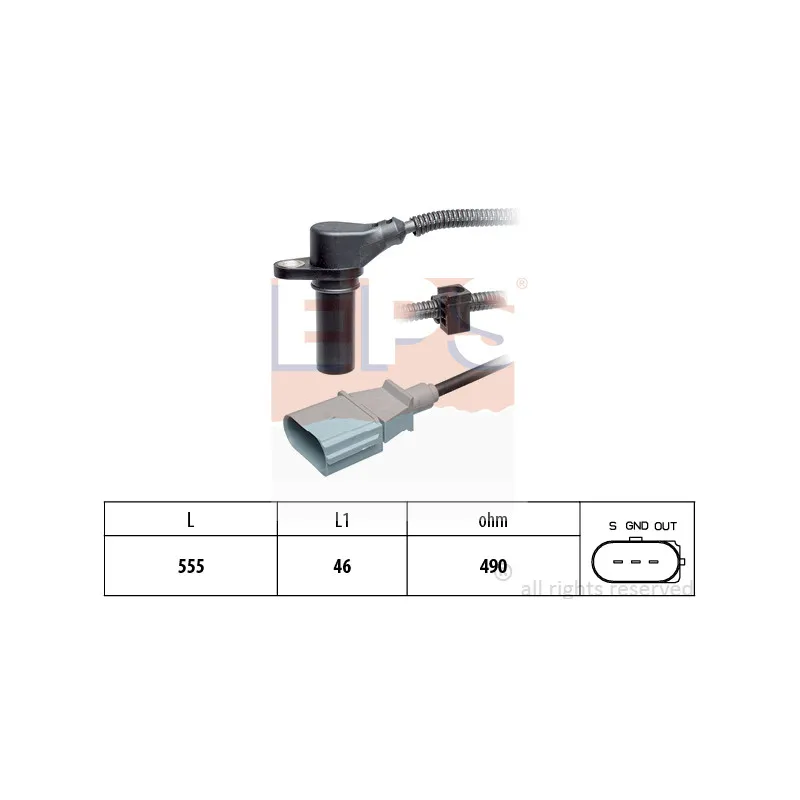 Capteur d'angle, vilebrequin EPS 1.953.505