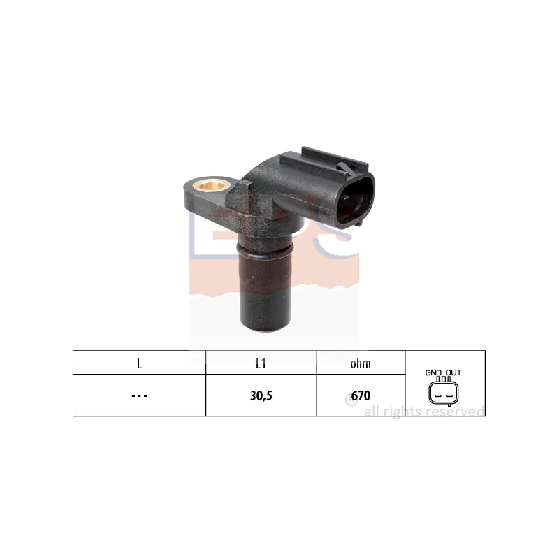 Capteur d'angle, vilebrequin EPS 1.953.522