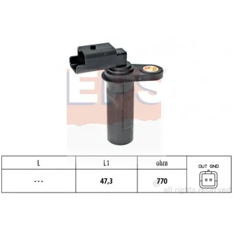 Capteur d'angle, vilebrequin EPS 1.953.538