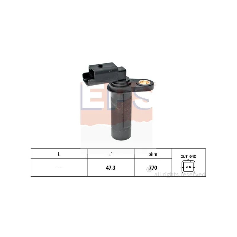 Capteur d'angle, vilebrequin EPS 1.953.538