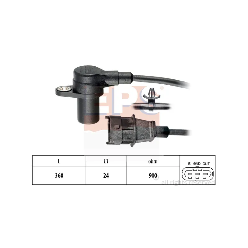 Capteur d'angle, vilebrequin EPS 1.953.564