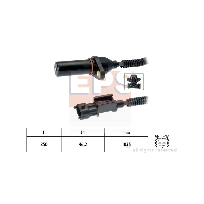 Capteur d'angle, vilebrequin EPS 1.953.571