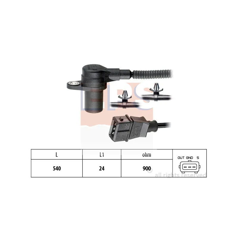 Capteur d'angle, vilebrequin EPS 1.953.587