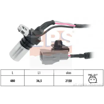 Capteur d'angle, vilebrequin EPS 1.953.728