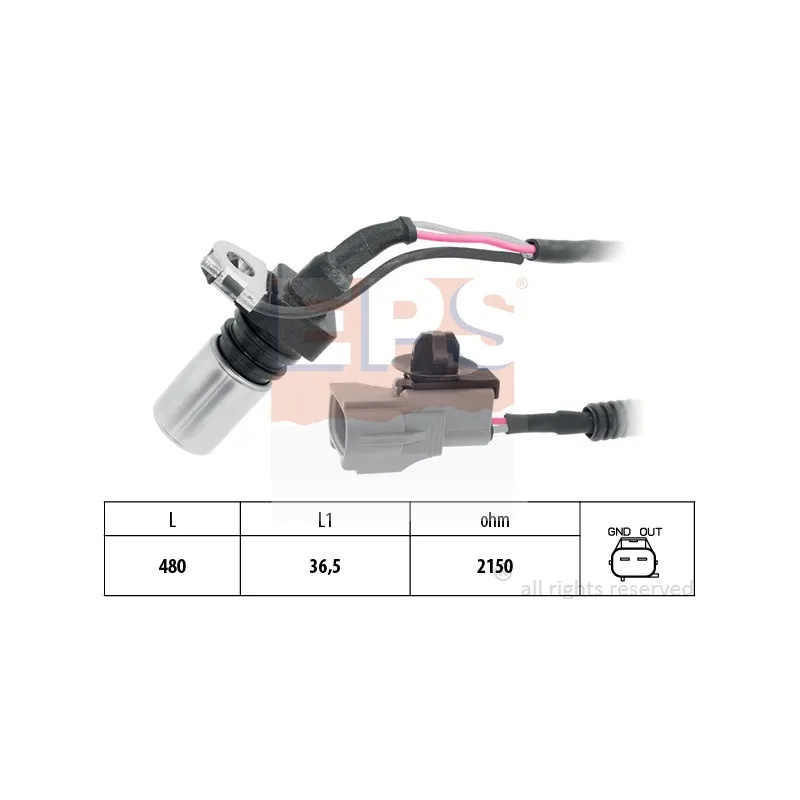 Capteur d'angle, vilebrequin EPS 1.953.728