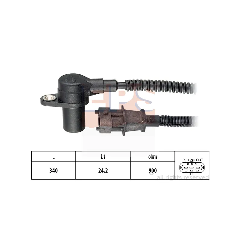 Capteur d'angle, vilebrequin EPS 1.953.753