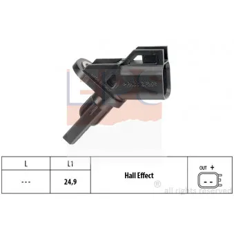 Capteur, vitesse de roue EPS 1.960.001