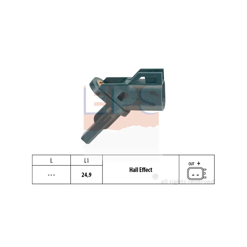 Capteur, vitesse de roue EPS 1.960.002