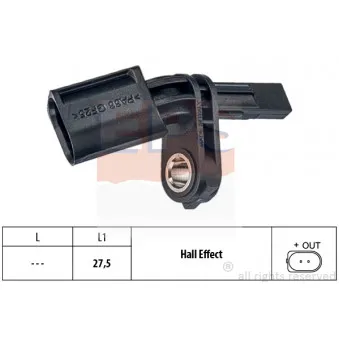Capteur, vitesse de roue EPS 1.960.006