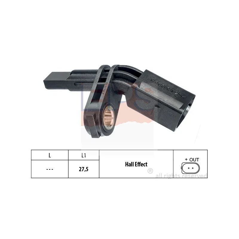 Capteur, vitesse de roue EPS 1.960.007