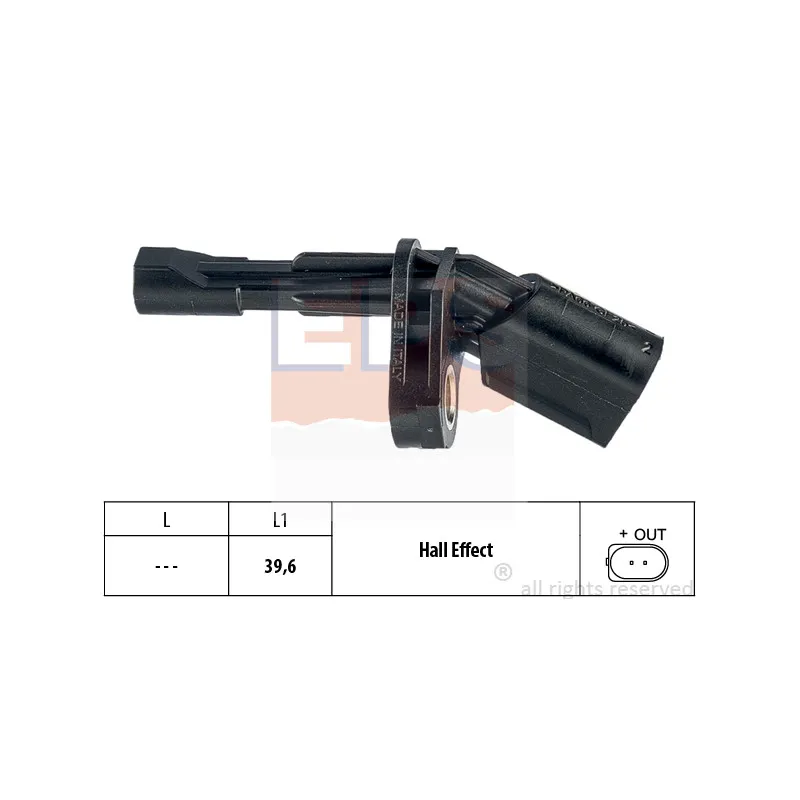 Capteur, vitesse de roue EPS 1.960.008