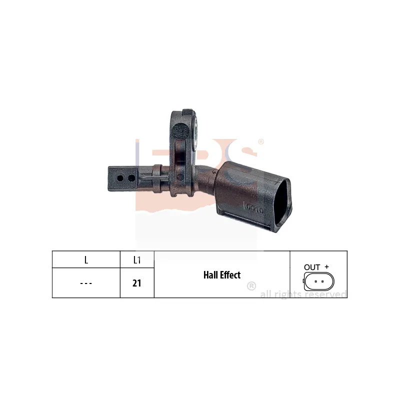 Capteur, vitesse de roue EPS 1.960.010