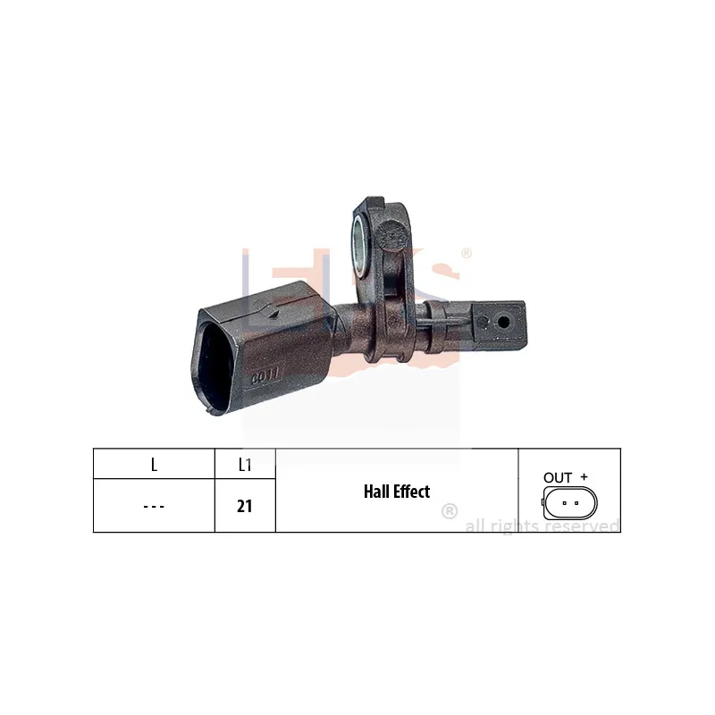 Capteur, vitesse de roue EPS 1.960.011