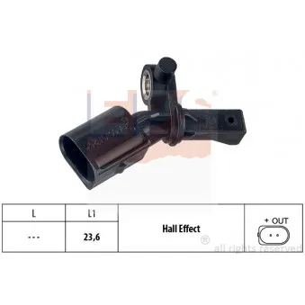 Capteur, vitesse de roue EPS 1.960.012