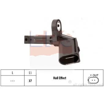 Capteur, vitesse de roue EPS 1.960.015