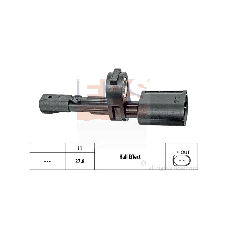 Capteur, vitesse de roue EPS 1.960.017