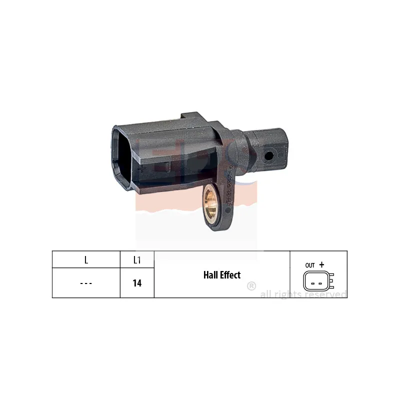 Capteur, vitesse de roue EPS 1.960.018